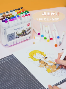 Deli Dual Headed Color Markers Pen 24/12 pcs