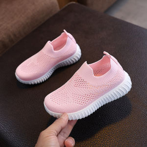 Spring Autumn Children Lightweight Woven Breathable Shoes Boy Girl Hollow Mesh Sneakers Kids Soft-Soled Sport Casual School Shoe