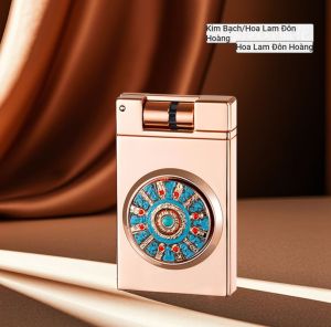 (Shop bán giá sỉ tặng phụ kiện) Bật lửa pin CL-1601 con quay lửa khè tia đỏ hồng vỏ bằng kim loại có hộp quà tặng sang trọng và đẳng cấp. Shop tặng đầu bơm + đá lửa