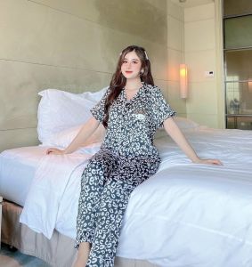 [HCM] (40-56kg P1) Đồ bộ latin TNQD áo tay ngắn quần dài in họa tiết 3D hoạt hình bắt mắt. Đồ bộ Hongduyen2188