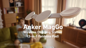 Anker MagGo UFO Wireless Charging Station 3-in-1 Foldable Pad Qi2 15W Wireless Charger B25M8