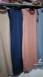 Inner Dress Rajut Long Dress Tanpa Lengan Daleman Dress Tanpa Lengan Bahan Rajut Knit