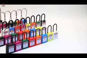 Steel Shackle 38mm Lockout Padlock with Key for Industry Home Insulation Safety Engineering