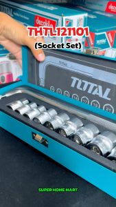 Total ชุดประแจบ๊อกซ์ ด้ามตัวแอล 10 ตัวชุด (10 - 24 มม.) รุ่น THTL121101 ( Socket Set ) ชุดบ๊อกซ์ ชุดบล็อค