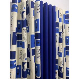 3in1ring curtain fern square design semi blockout curtain window