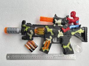 Spiderman Electric Toys Gun with Flash sound light and smoke