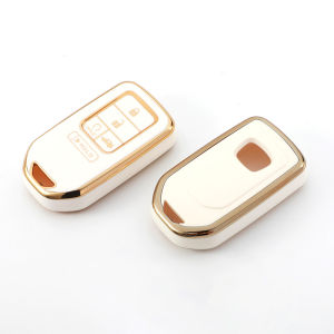 5 Buttons TPU Shell Fob For Honda Fit Vezel City Civic Jazz BRV BR-V HRV HR-V CRV Jade Fit Freed Odyssey Car Key Case Cover