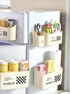 Magnetic Drill-Free Multi-Use Fridge Storage Holder