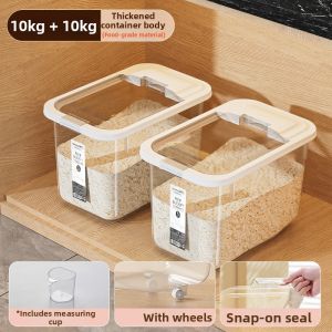 CHAHUA | Airtight Insect Proof Moisture Proof Food Grade Small Rice Storage Bin 10kg