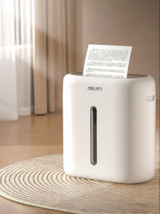 deli | Home Office Mini Paper Shredder 4-level Confidentiality Automatic Nail-compatible