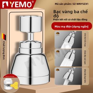 YEMO | Vòi Nước Bếp Có Thể Mở Rộng với Bộ Chuyển Đổi Chậu Tiện Dụng và Bệ Chống Bắn