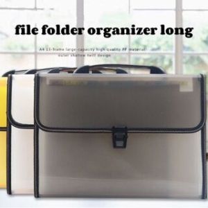 Long Expanding File Folder Briefcase Folder Tote Bag Envelope Storage Document File Paper Organizer