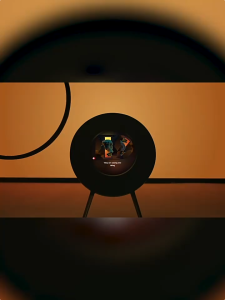 MORROR ART R1 บันทึกเนื้อเพลงลําโพงไวนิลระงับคําบรรยายบลูทูธของขวัญวันเกิดเสียงตั้งพื้น