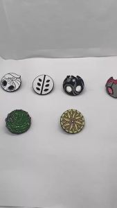 Cartoon Bug Knight Enamel Pins 7Pcs Set Metal Game Badges Cute Insect Lapel Pins for Backpack Jacket Collectible Gamers Gift
