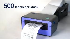 1 Carton 500pcs King Thermal Sticker A6 Paper Roll Fold Stack Airway Bill Sticker Thermal Label AWB 订单打印纸 TS02