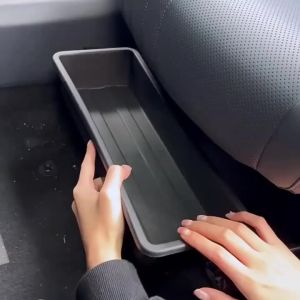 Universal Car Front Seats Storage Box Anti-Slip Auto Under Seat Drawer ABS Storage Organizer for Car Accessories