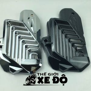 Ốp két nước Vario 160 cacbon và xi crom - phụ kiện đồ chơi ốp két tản nhiệt quạt gió ốp carbon trang trí xe Vario 160