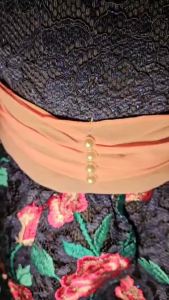 Gaun Dress Pesta Angelina Mawar Terbaru Korean Style Bahan Brukat cornely Bordir Import Mix Ceruty