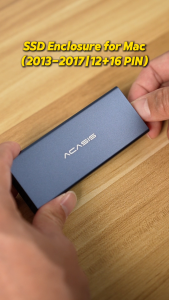 ACASIS 20Gbps SSD Enclosure for MacBook Pro/Air 2013-2017 – 2GB/s Transfer Speed Aluminum Alloy Cooling Plug & Play with Mac/Windows/Linux (12+16 PIN Model MAC3W)
