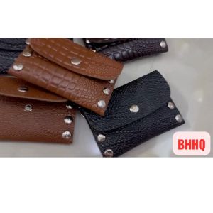 Ví móc chìa khóa da mini móc khóa ví da ví chìa khóa đa năng dụng đừng tiền lẻ thẻ giữ xe.