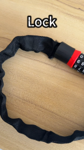 4-Digit Chain Lock Heavy Duty Alloy Steel Combination 65cm 26 Inch Anti-Theft Security for Bicycles