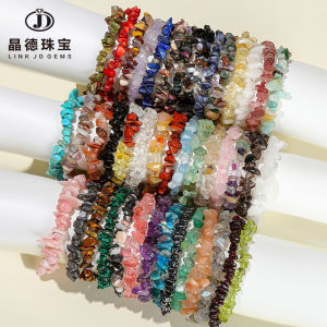 สร้อยข้อมือคริสตัลหินหลวม ดีไซน์วงกลมเรียบง่ายมีสไตล์ ทุกเพศ เหมาะสําหรับเครื่องประดับแฟชั่นและธุรกิจ