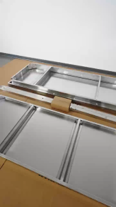 Thicken 304 Stainless Steel Kitchen Workbench Round Corner Operating Table Loading Packaging Table