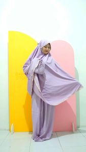 Mukena Dawani Dewasa Daily Katun Mikro 2 in 1 Renda Import