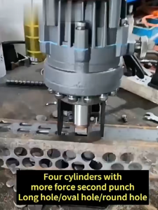 Portable electro hydraulic punching machine SMHP-20 puncher tool hydraulic hole puncher Angle steel channel hydraulic punching machine hydraulic rebar cutter hole puncher