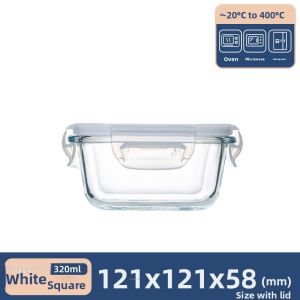 Overnight Oatmeal Microwave Safe Borosilicate Glass Milk Cup with Lid Portable Sealed Breakfast Cup Nordic Style Food Grade