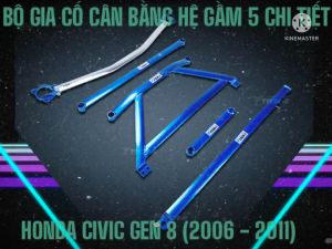 Thanh gia cố cân bằng hệ gầm TTCR II cho Honda Civic 2006 - 2024