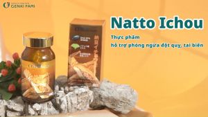 Combo Viên Uống Natto Ichou Bổ Não Phòng Ngừa Đột Quỵ Giúp Ngủ Ngon Genki Fami Nhật Bản Hộp 90 Viên