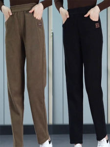 Casual Harem Pants Womens Spring Autumn 2025 New Style Slimming Corduroy High Waist Long Loose Straight Leg Trendy Trousers