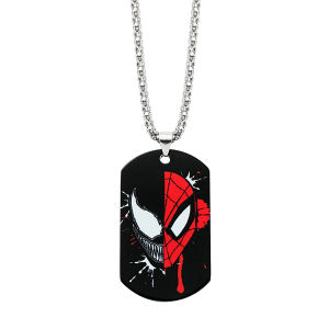 Disney Marvel Spider-Man Necklace for Boys Superhero Pendant Jewelry Gift Movie Fan Themed Accessory