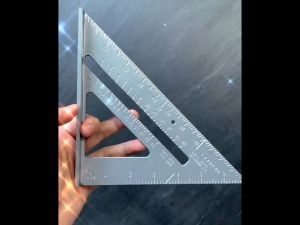 Aluminum Alloy Triangle Ruler & Angle Protractor: Essential Building Construction Measuring Tools