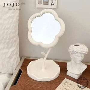 Jojos L PD Grass Flower Mirror High Value Desktop Makeup Mirror Cute Style Pink Girl Heart Popularity Home Personal Care Tool