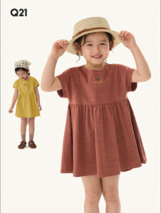 Q21 | Cotton Linen Girls Summer Embroidered Dress