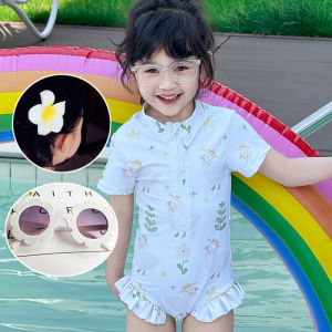 CHUXIU | Quick-drying Childrens One-piece Short Sleeve Swimming Suit