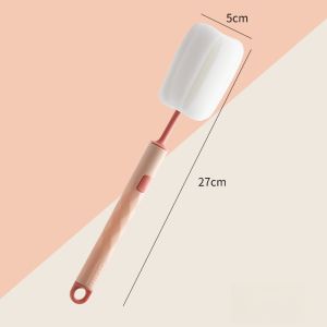 Long Handle Cup Brush Home Use Sponge Brush for Washing Cups And Milk Bottles Tea Stain Removal No Dead Angles Kitchen Cleaning Tool