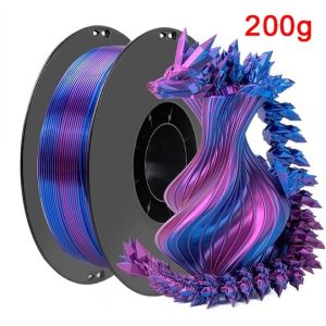 200G Dual Color Filament Silk PLA 1.75mm FDM 3D Printer Plastic Material Shiny Filament PLA Multicolor Black Red Blue Gold