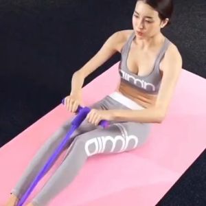 Yoga Training Tension Rope Resistance Band Sit-ups Fitness Workout Foot Pedal Resistance Band