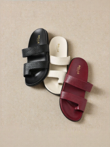Belle | Soft Leather Womens Summer Slippers