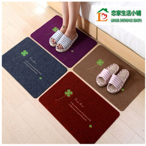 Waterproof Kitchen Bathroom Door Mat Home Entrance Carpet Absorbent Slip Resistant Floor Rug Simple Style Square Polyester