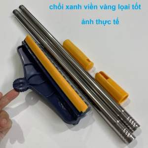 Chổi chà sàn nhà tắm thông minh 2 trong 1 Cây chà sàn nhà tắm thiết kế đầu gạt nước và đầu chổi xoay 120 độ