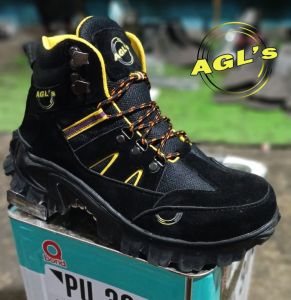 SEPATU SAFETY BOOTS PRIA ARMOR HITAM AGL"s FOOTWEAR