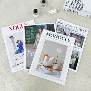 Fashion English Newspaper Magazine Trend Model Handheld Photography Props Decorations for Photo Shoots And Backgrounds