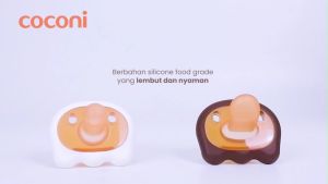 COCONI Happy Soother Pacifier 2 Pcs Box | Empeng Dot Bayi Silikon 2 Pcs Dot Bayi Ramah Lingkungan Aksesori Perawatan Bayi - Lazada