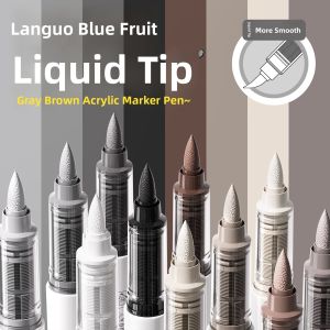 MINGZHUO | Aesthetic Flexible Soft-Tip 81-Color Acrylic Markers