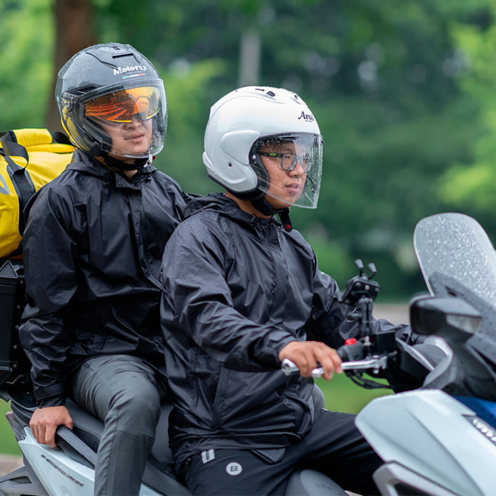 ROCKBROS Raincoat Waterproof Breathable Cycling Rain Jacket Reflective  Windproof Motorcycle Camping Hiking Fishing Outdoor Sports Windbreaker  Jacket