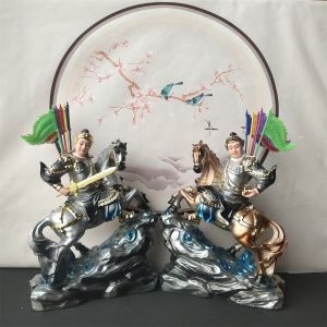 Nhựa cây báo Mã Tiên Hoàng Tiểu Tiên cưỡi ngựa tướng quân Phật gia đình cửa ra vào phòng khách mặt bàn trang trí
